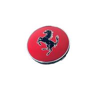 ZXNMCB Car Hub Center Rim Caps/Wheel Stickers for Ferrari 60 MM Auto Parts Hub Center Caps, Washable Car Wheel Replacement,A Red