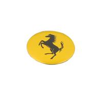 ZXNMCB Car Hub Center Rim Caps/Wheel Stickers for Ferrari 65 MM Auto Parts Hub Center Caps, Washable Car Wheel Replacement,C Yellow