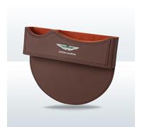 ZXNMCB for Aston Martin V8 DBS Car Seat Gap Organiser, Multi-Function Car Seat Storage Box Gaps Organiser Boxes for Cards Sunglasses and Keys etc,B Brown