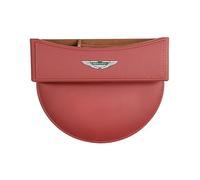 ZXNMCB for Aston Martin V8 DBS Car Seat Gap Organiser, Multi-Function Car Seat Storage Box Gaps Organiser Boxes for Cards Sunglasses and Keys etc,D Red