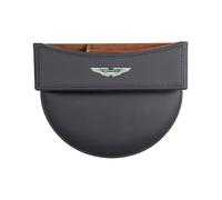 ZXNMCB for Aston Martin V8 DBS Car Seat Gap Organiser, Multi-Function Car Seat Storage Box Gaps Organiser Boxes for Cards Sunglasses and Keys etc,A Black