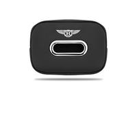 ZXNMCB Tissue Box for Bentley Continental GT Coupe 2012 2013 2014 Car Automotive Decoration, Home Storage Room Office Car Decoration, Easy Access on Road Trips,D Black