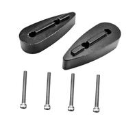 Zxpjkyu 1 Pair Bike Handlebar Riser Triathlon Handlebar Riser Spacers Adjustable Angle Wedge Set Carbon Fiber Shims Adapters Handlebar Shims, 10MM