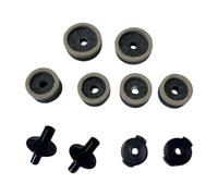 Zxpjkyu 10 Felt Basin Pads, Replacement Brackets, Accessories for Removing The Pad Nuts, Suitable for Rehearsals And Performances E, Gray