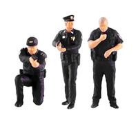 Zxpjkyu 3 Pieces 1:64 Scale Tiny People Figure Models for DIY Projects Fairy Gardens Sand