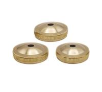 Zxpjkyu 3 Tuba Valve Replacement Parts Brass Trombone Knob Cover Maintenance Kit Copper for Instrument Repair Music Lessons Care Supplies, Bottom Caps