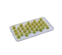 Zxpjkyu 32 Pieces Micro Landscape Grass Static Grass Model Bushy Tufts Artificial Shrubs PP Material Suitable for Train Model Railroad Scenery Sand Table, Late Autumn
