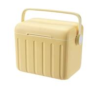 Zxpjkyu 6L Airtight Portable with Cold And Hot Storage Capacity, Ideal for The Beach, Boat, Camping, Barbecue, And Picnic, Yellow