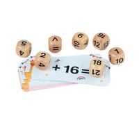 Zxpjkyu 9 Pieces Matching Game Wooden Blocks Spelling Puzzle Educational Toy Number Activity Smooth Design Suitable for Preschoole, number