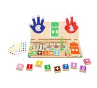 Zxpjkyu Arithmetic Bead Wooden Learning Board With Number Pieces And Activity Sheets Suitable For Young Children To Addition Subtraction And Counting In A Fun Way