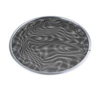 Zxpjkyu Bass Drum Head, Replacement Drum Head with Aluminum Frame, Mesh Function for Quiet Sound, Reduces Volume for Music Lessons And Students, Black, 8inch