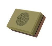 Zxpjkyu Block with Non-Slip And Soft Surface for Meditation, Squat, Strength Training, Improve Flexibility, Green and Coffee