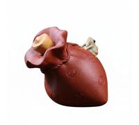 Zxpjkyu Ceramic Decorative Item Frog Tea Pet Sand Figurine Clay Ornament Hand Crafted Appearance Interactive Water Spraying, Ingot Lucky Bag - 96% Water Spray Rate
