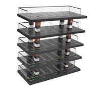 Zxpjkyu Display Case for 1/64 Scale Miniature Cars, Decor, Easy Assembly, Storage Box.