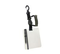 Zxpjkyu Diving Writing Board Underwater Writing Pad with Clip And Pencil Notebook Reusable Communication Tool Underwater Notepad, black