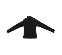 Zxpjkyu Doll Knit Sweater 1/6 Figure Clothing Turtleneck Pullover Top Accessory Long Sleeve for Collectors Doll Clothes Hobby Projects, Black