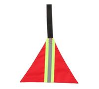 Zxpjkyu Flag for Kayak And Canoe, Light Included, Red triangle