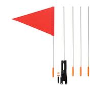 Zxpjkyu Flag with Pole, High Visibility, Waterproof, for Tent, Orange, for Kids, Flag for Kids, A, 35cm