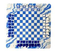 Zxpjkyu Four Player Chess Set Featuring Dynamic Multiplayer Board Clear Acrylic Pieces Travel Friendly Paced Matches Suitable for Adults Kids, Style A