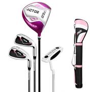 Zxpjkyu Golf Club Equipment Full Set With Driver Irons Putter Comfortable Grip Carbon Aluminum Rubber Construction Suitable for Senior Adult Young, Right Handed Carbon Shaft 4 Cl (#4732)