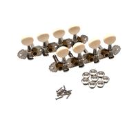 Zxpjkyu High-performance Pegs for Mandolin, Instrument Accessories 4L 4R, Easy to Use, Also for Banjo, Silver
