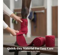 Zxpjkyu Horse Leg Protection Wrap With Built In Fastening Strap For A Snug And While Providing Warmth And Comfort For Horse Legs Suitable For Stable Routines And Equestrian Riding, Red
