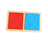 Zxpjkyu Intelligent 3D Game Made of Wooden Building Blocks - Russian Game for