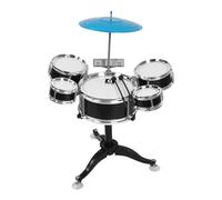 Zxpjkyu Kids Drum Set, Compact Musical Set for Coordination Development, Jazz Drum Kit, Toy Musical Instruments for Children, Black