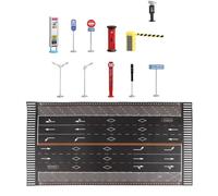 Zxpjkyu Large Parking Mat in 1:64 Scale, Underground Parking Garage, Model Garage, Table Decoration, Model Exhibition, Style B