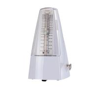 Zxpjkyu Mechanical Metronome For Rhythm Training With Visible Pendulum Arm And Tempo Scale Traditional Tabletop Metronome With Compact Body And Clear Sound, Classic White With Gift