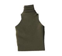 Zxpjkyu Miniature Figure Tank Top Women's 1/12 Action Figure Clothing Sleeveless Turtleneck Top Accessory for Craft Supplies Display Models, Green