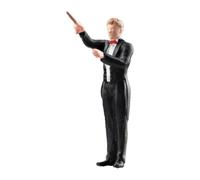 Zxpjkyu Miniature Figurines Resin Hand Painted Figure Collectible Realistic 1 64 Scale Tiny Prop Diorama Scenery Role Play Suitable for, Conductor