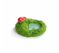 Zxpjkyu Miniature Landscape Display Set with Synthetic Resin Grass Rocks and Mushrooms for Desktop Decoration Office Home Decor, Mushroom Pool