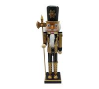 Zxpjkyu Nutcracker Figurine King Christmas Ornament Wooden Puppet Handcrafted Sculpture Decoration Suitable for Table Centerpiece Home Office, Style B