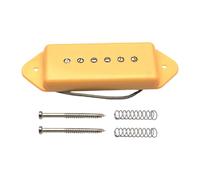 Zxpjkyu P90 Guitar Pickup Vintage Design Replacement Part Single Coil Replacement with Rich Midrange for Maintenance Blues Rock DIY, Yellow Bridge