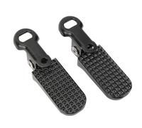Zxpjkyu Rear Pedals, Foot Plate Pedals, Aluminum Alloy Folding Footrests, Footrests