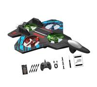 Zxpjkyu Remote Controlled Model Glider/Fighter/Radio Recreational Aircraft with LED Lights, Suitable for Learning to Fly, Blue