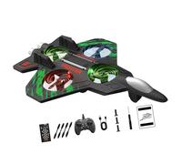 Zxpjkyu Remote Controlled Model Glider/Fighter/Radio Recreational Aircraft with LED Lights, Suitable for Learning to Fly, Green