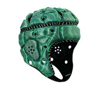 Zxpjkyu Rugby, Rugby Helmet, Equipment, Scrum Cap, Anti-Collision, Football, Sports Cap for Football, Gift, Training, Baseball, Green