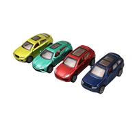 Zxpjkyu Set of 4 Miniature Cars, 1/64 Scale, Desk Decoration, Micro