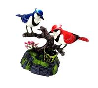 Zxpjkyu Singing Chirping Bird Toy Sound Control Interactive Realistic Moving Home Decor Talking Electronic Pet Induction Bird Toy pp Material, 513A