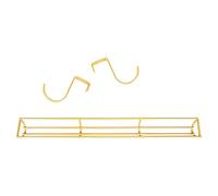 Zxpjkyu Snooker Rail, Pool Table Track with Easy Installation Iron Storage Rack, Suitable for And Recreation Rooms, Gold