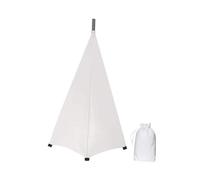 Zxpjkyu Speaker Stand Cover, Height Adjustable Lighting Tripod, Tripod Stand, Scrim Skirt for Concerts, Home Theater, Weddings, White 2 Sides