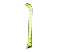 Zxpjkyu Surface Marker Buoy, Inflatable Tube Marking The Location of Divers, Closed-bottom Surface Marker Tube, Yellow, Length 1.5M