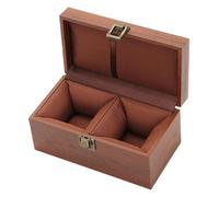 Zxpjkyu Teaware Box Large Organizer Container for Tea Pots, Cups, And Tea Boxes - Solid Wood Secure Closure - Practical - Suitable for, Double Cup