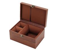 Zxpjkyu Teaware Box Large Organizer Container for Tea Pots, Cups, And Tea Boxes - Solid Wood Secure Closure - Practical - Suitable for, 1 Pot 2 Cup