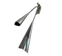 Zxpjkyu Two Tone Agogo Bell Percussion Musical Instrument Metal Double Bell Handheld Agogo Percussion Instrument Teaching Aid Cowbell Suitable for Classroom P, 31.5x12x8.5CM