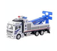 Zxpjkyu Vehicle Toy Truck Pull-Back Motor Police Carrier Movable Features Alloy Construction Suitable for Children Playset Activity, Tow Truck