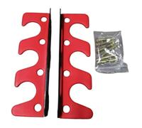 Zxpjkyu Wall Mounted Barbell Rack Set Barbell Storage Holder Hanging Iron Heavy Duty Accessory Space Saving Sturdy Installation Suitable for, Red