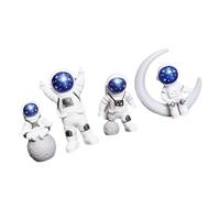 ZXQUEGF 1 Set Astronaut Statue Model Home Decor House Decorations for Home Car Decorations Tabletop Decoration Astronaut Statues Desk Decor Astronaut Sculptures Car Ornament Blue Resin